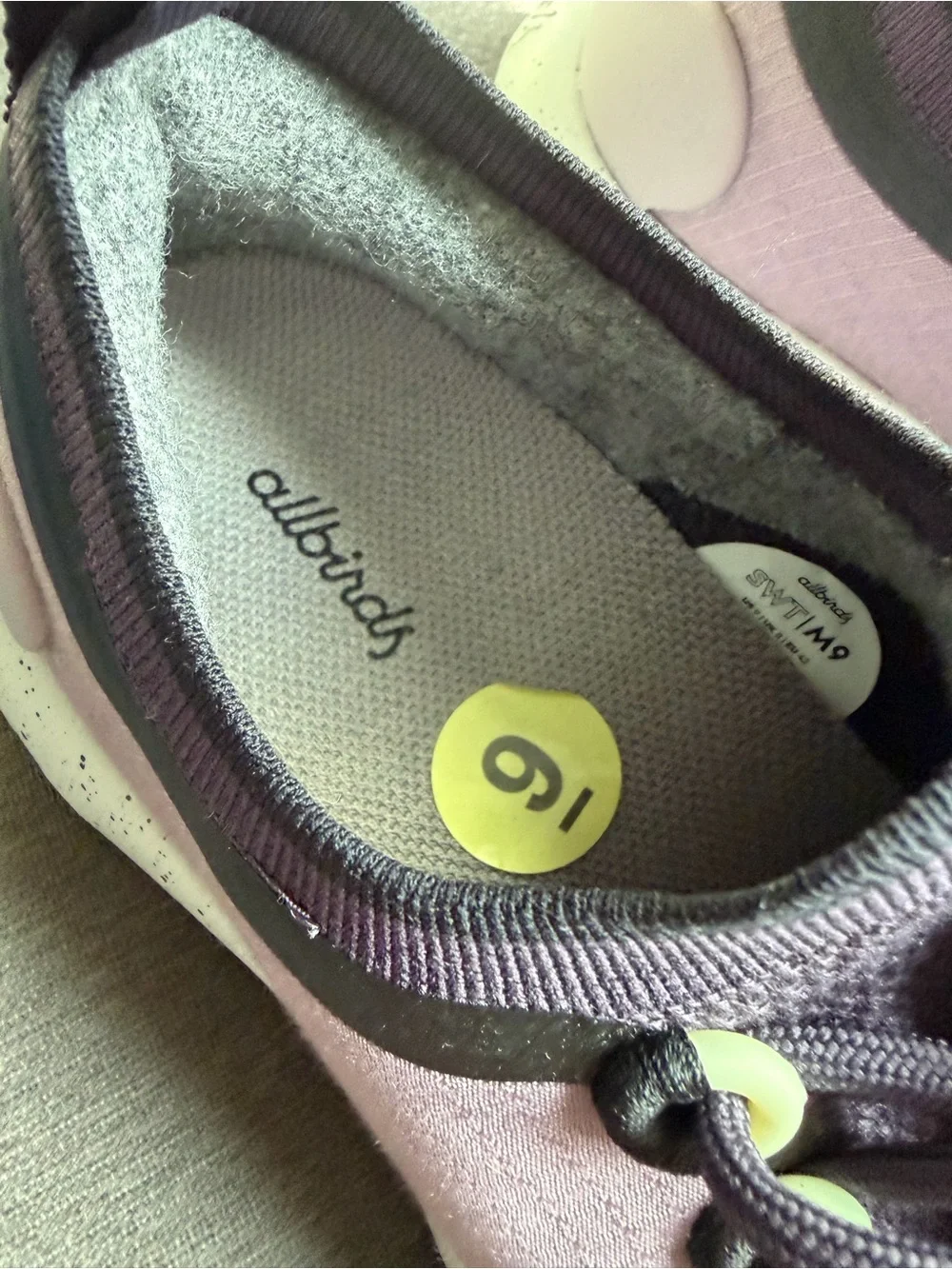 NWOT Allbirds Women's Knit Sneakers in Lavender